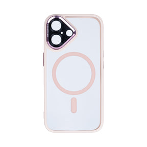 Rixus Classic 04 Case With MagSafe For iPhone 16 Plus Pink