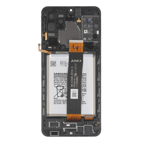 Samsung Galaxy A32 5G A326B Display And Digitizer With Frame Black With Battery Service Pack