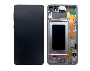 Samsung Galaxy S10 G973F Display And Digitizer Complete Prism Silver Service Pack