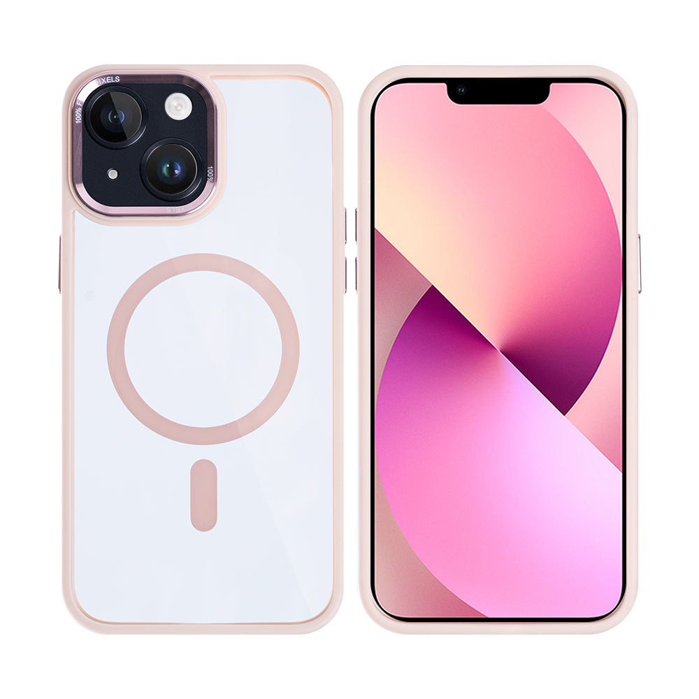 Rixus Classic 04 Case With MagSafe For iPhone 13 Pink