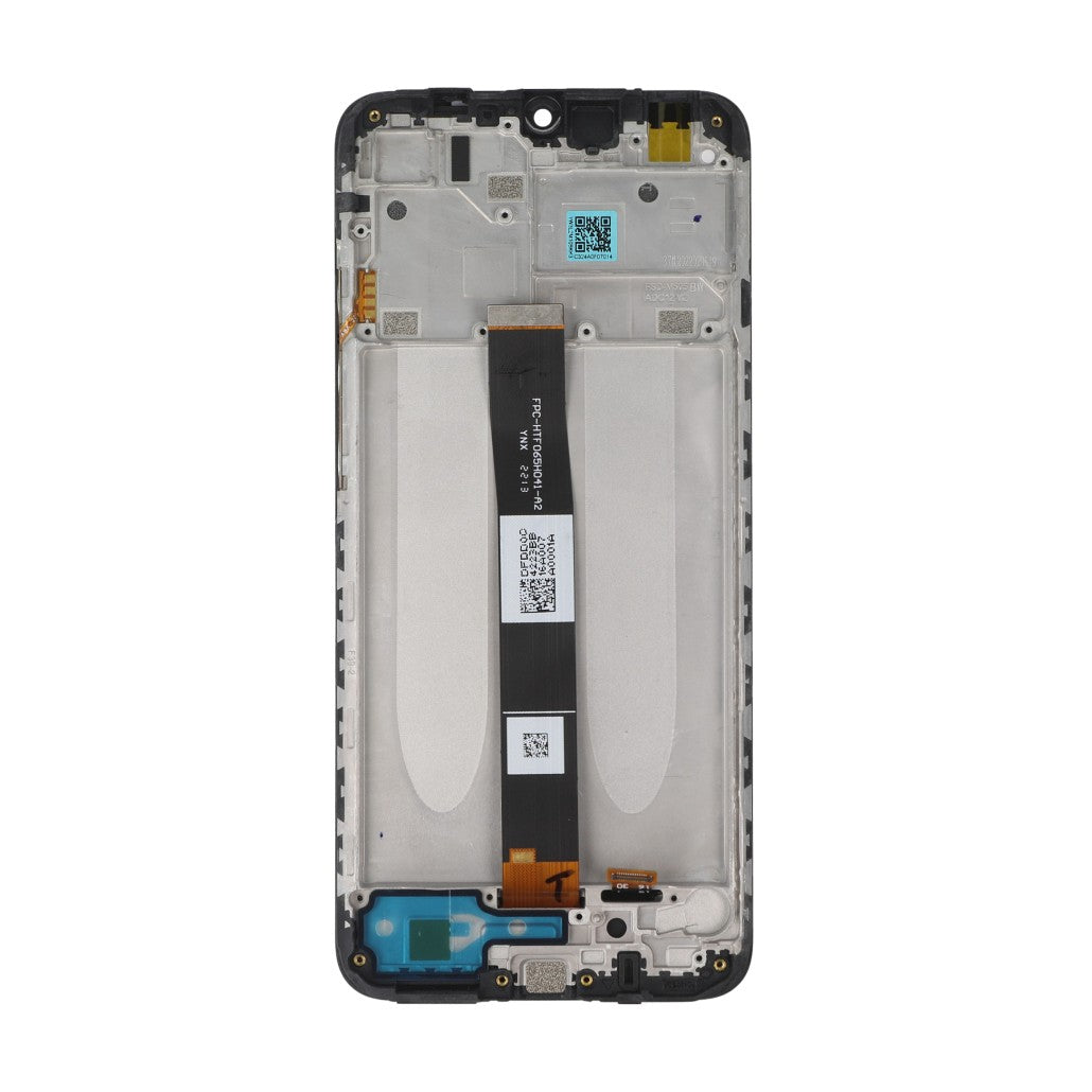 Xiaomi Redmi 10A Display And Digitizer With Frame Charcoal Black Service Pack
