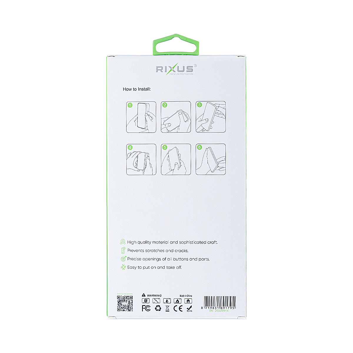 Rixus For Samsung Galaxy Z Fold5 Magnetic Clear Case TPU White