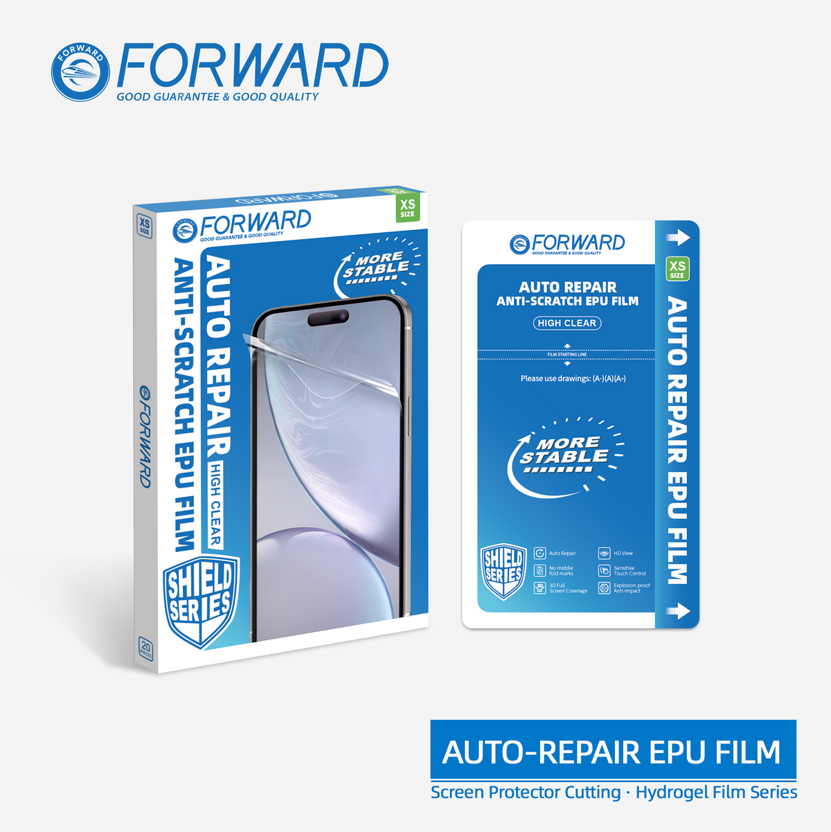 Forward High Clear Auto Repair Anti-Scratch EPU Film (XS) (20 Pieces)