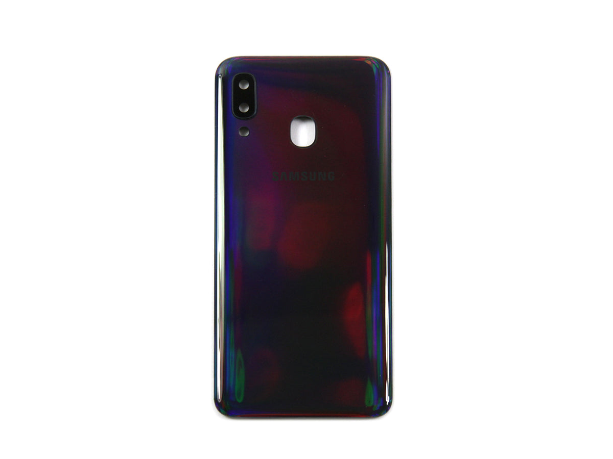 Samsung Galaxy A40 A405F Back Cover Black (+ Lens)