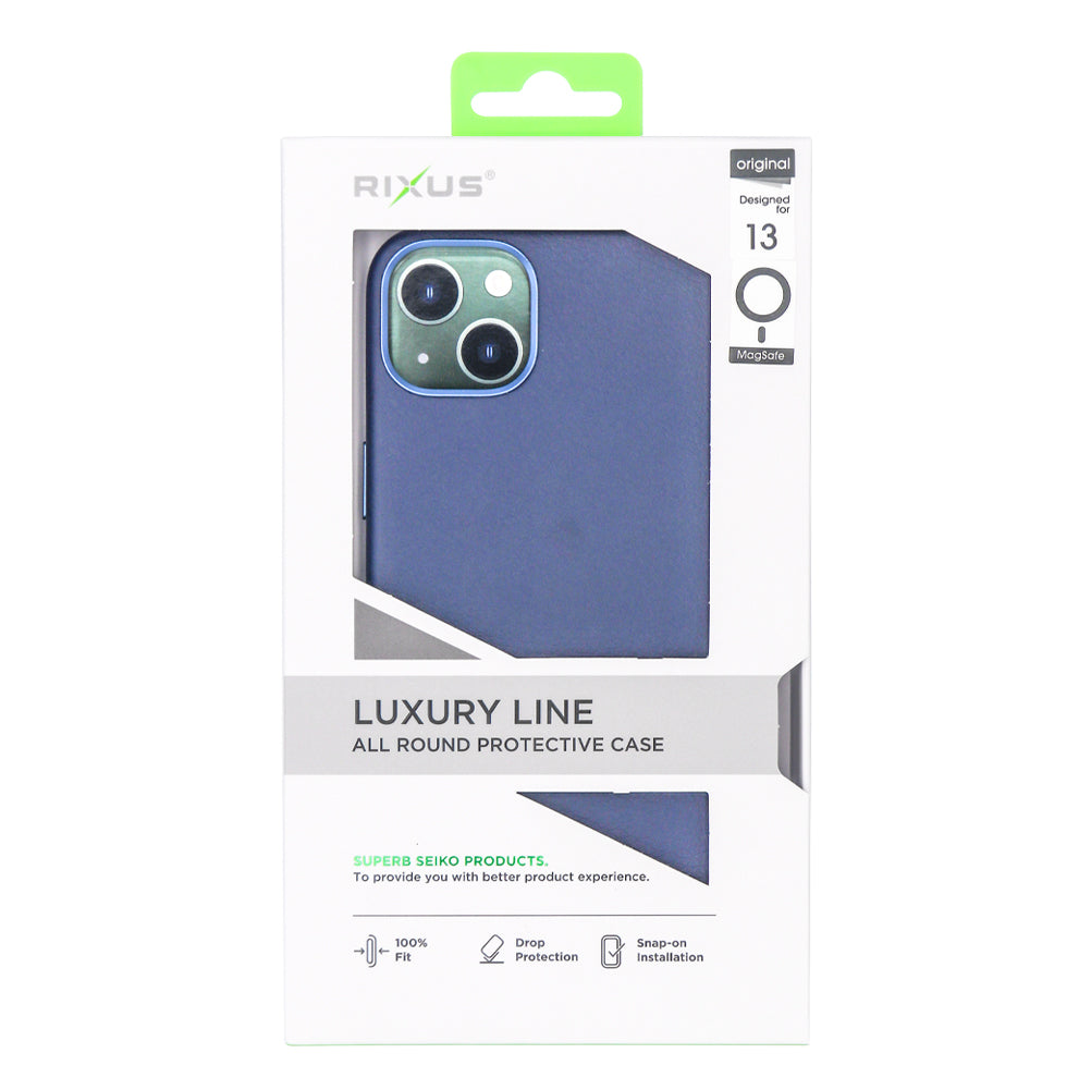 Rixus Classic 02 Case With MagSafe For iPhone 13 Blue