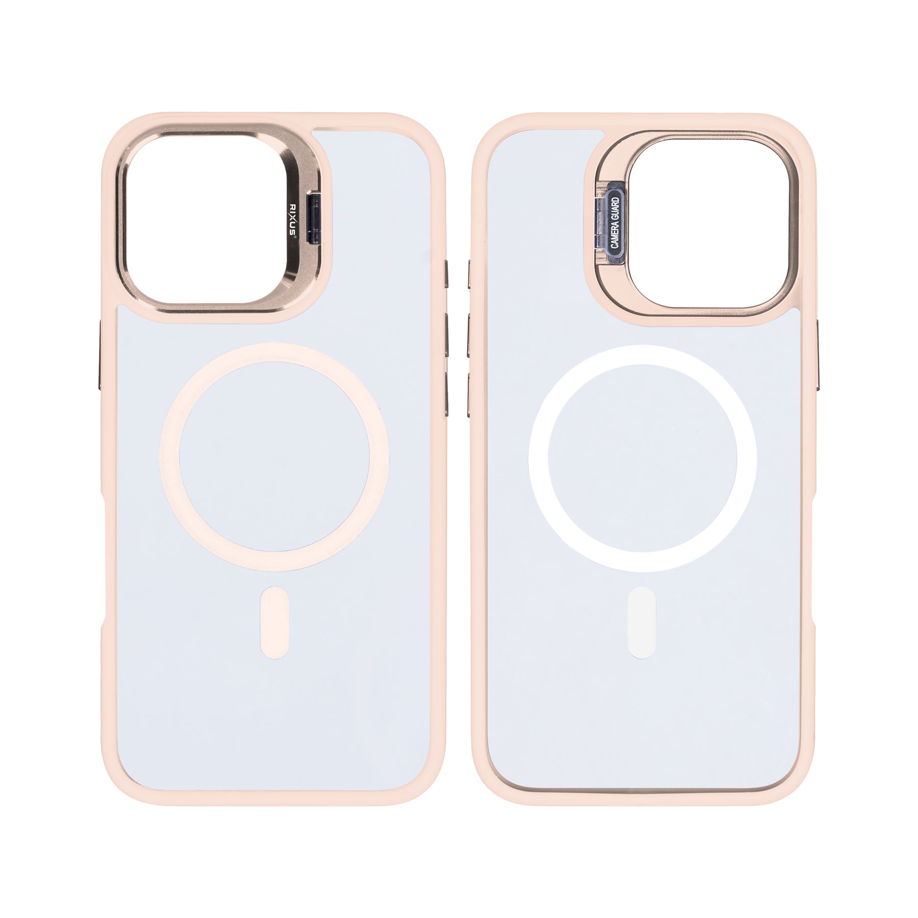 Rixus Classic 03 Case With MagSafe For iPhone 16 Pro Light Pink