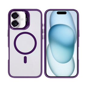 Rixus Classic 03 Case With MagSafe For iPhone 16 Plus Deep Purple