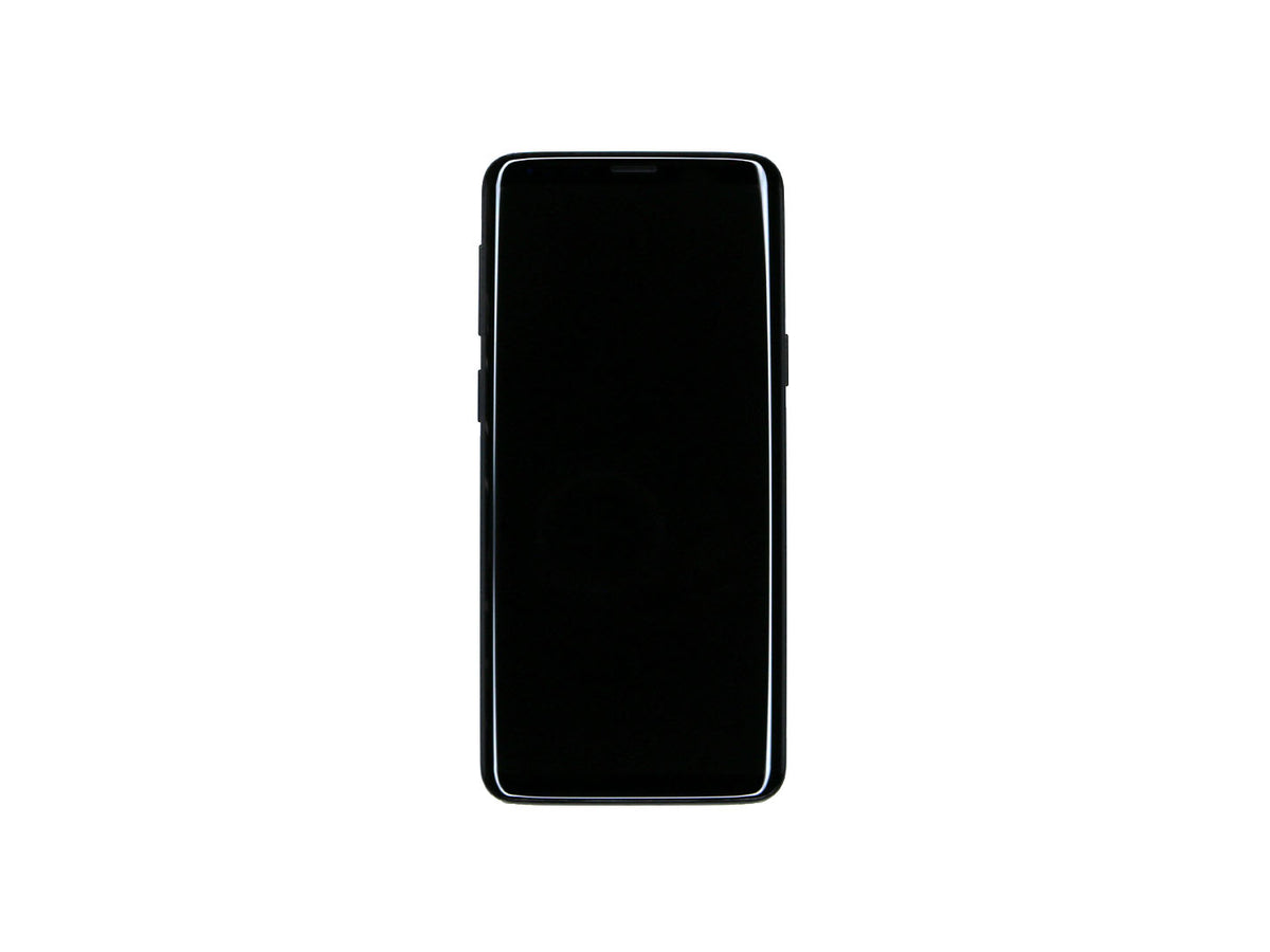 Samsung Galaxy S9 G960F Display And Digitizer With Frame Midnight Black Service Pack