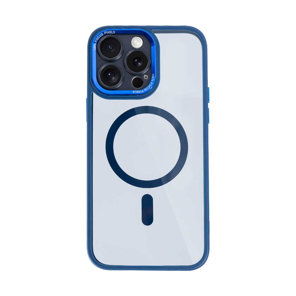 Rixus Classic 04 Case With MagSafe For iPhone 16 Pro Dark Blue