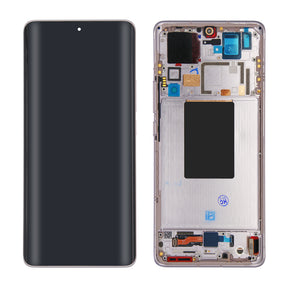 Xiaomi 12 Pro Display And Digitizer With Frame Purple Gold Service Pack