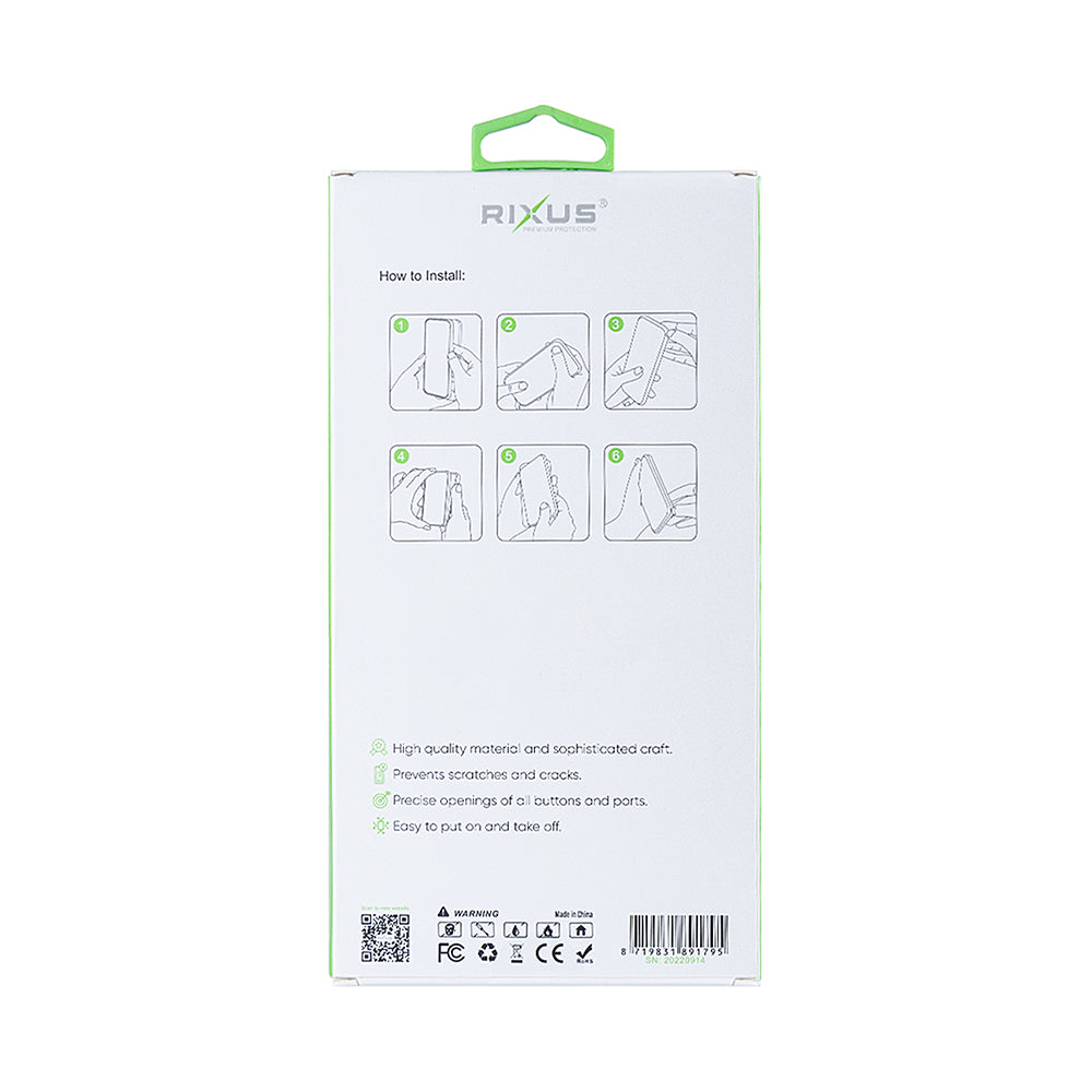 Rixus Anti-Burst Case For Samsung Galaxy A36 A366B Transparent