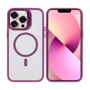 Rixus Classic 03 Case With MagSafe For iPhone 12, 12 Pro Dark Pink