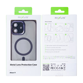 Rixus Classic 04 Case With MagSafe For iPhone 11 Purple