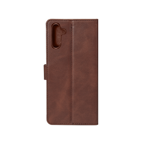 Rixus Bookcase For Samsung Galaxy A25 5G A256B Brown