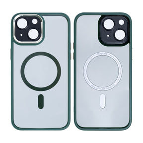 Rixus Classic 04 Case With MagSafe For iPhone 15 Dark Green