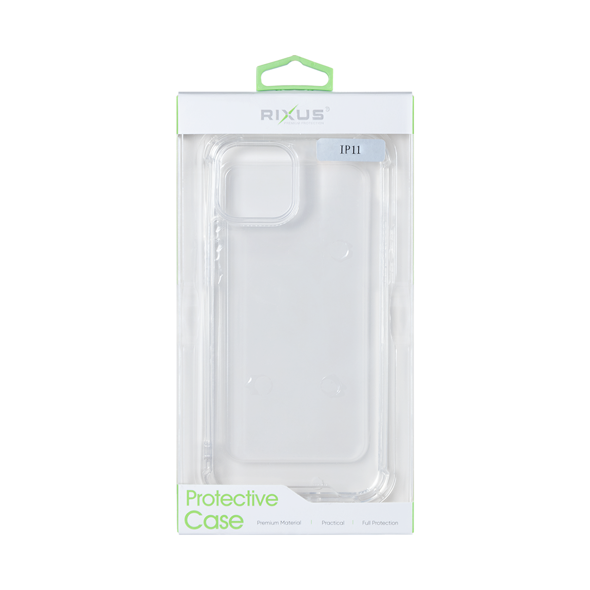 Rixus For iPhone 11 Anti-Burst Case Transparent