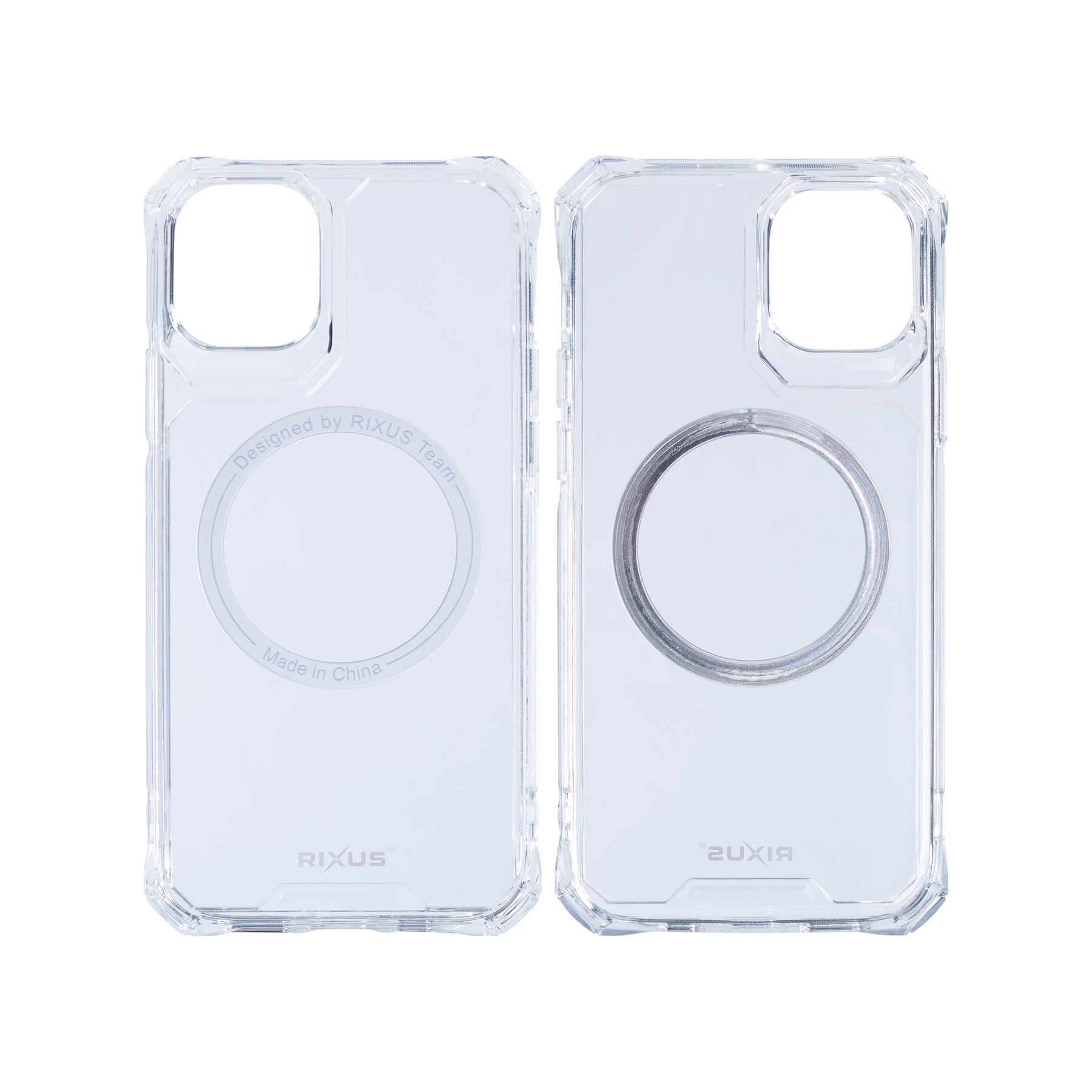 Rixus For iPhone 11 Pro Armor-X Anti Shock Case With MagSafe Transparent