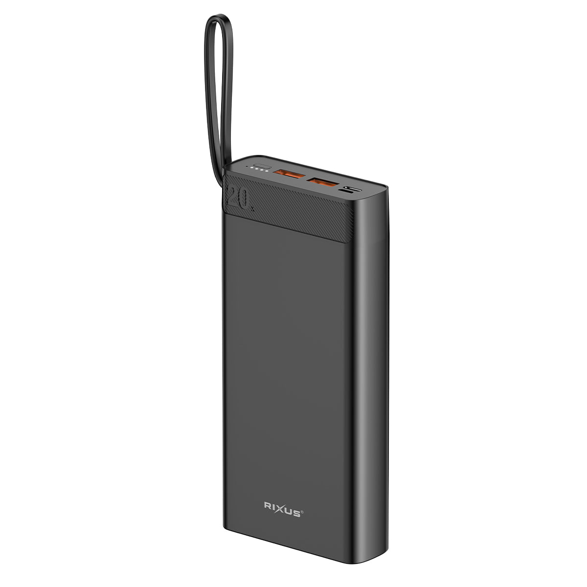 Rixus RXPB52 High Capicity Powerbank 20000 mAh 22.5W Black