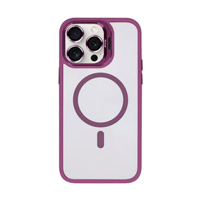 Rixus Classic 03 Case With MagSafe For iPhone 15 Pro Max Dark Pink