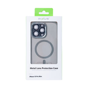 Rixus Classic 04 Case With MagSafe For iPhone 15 Pro Max Grey