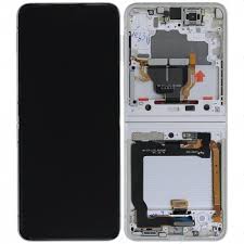 Samsung Galaxy Z Flip3 F711B Display And Digitizer With Frame Cream Service Pack