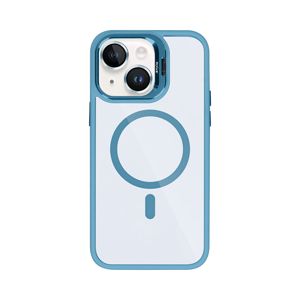 Rixus Classic 03 Case With MagSafe For iPhone 14 Plus Light Blue