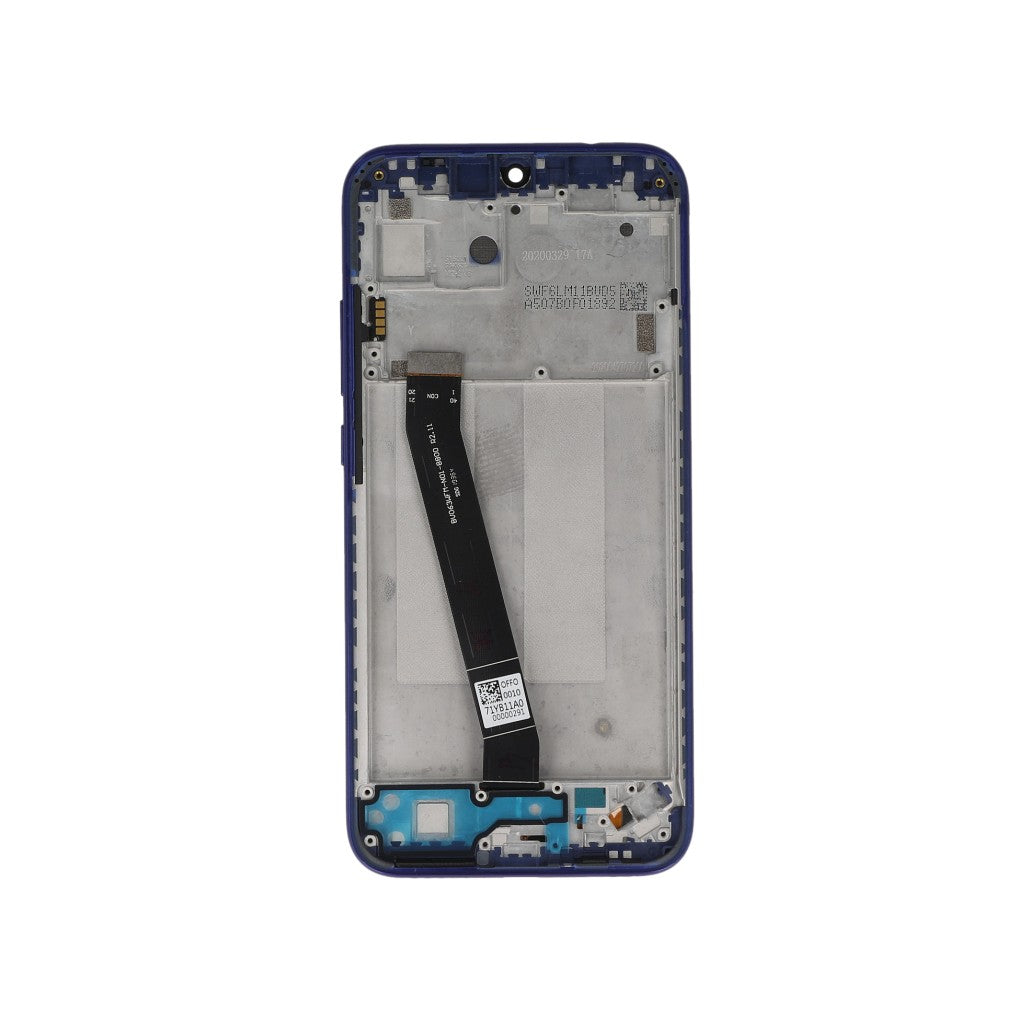 Xiaomi Redmi 7 Display And Digitizer With Frame Blue Service Pack