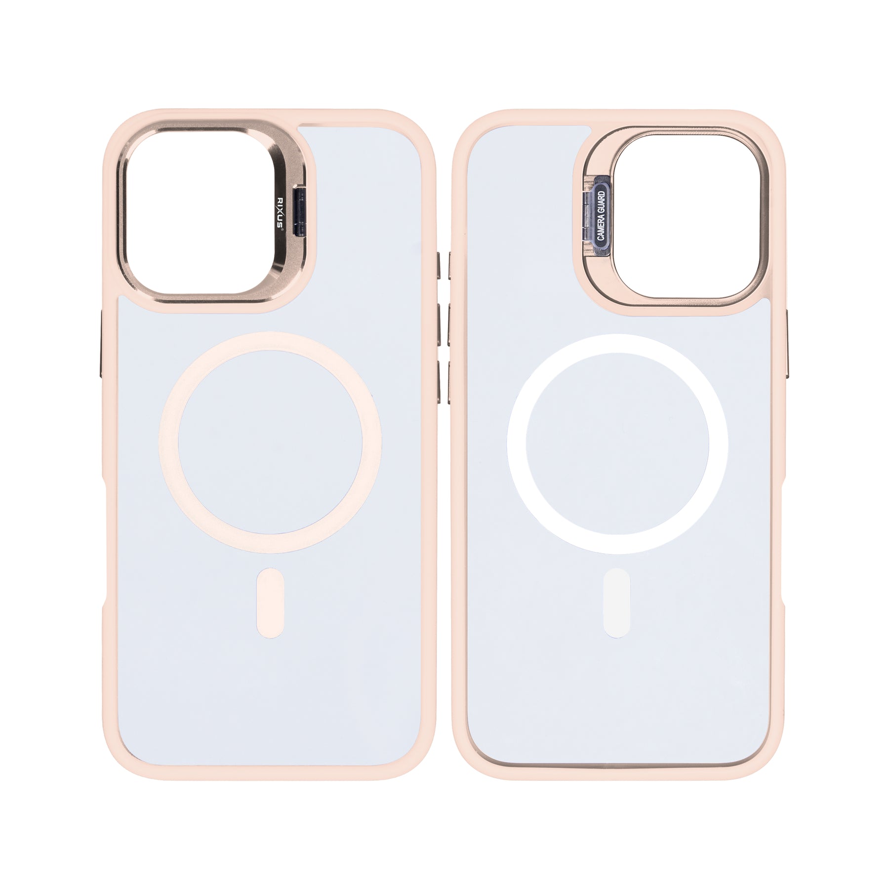 Rixus Classic 03 Case With MagSafe For iPhone 16 Plus Light Pink