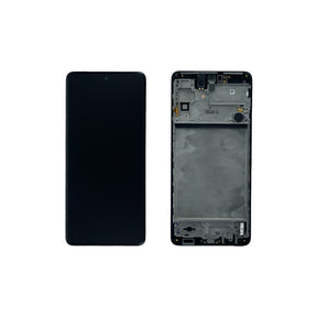 Samsung Galaxy M51 M515F Display And Digitizer With Frame Celestial Black Service Pack