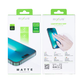 Rixus For iPhone 16 Pro Tempered Glass Matte