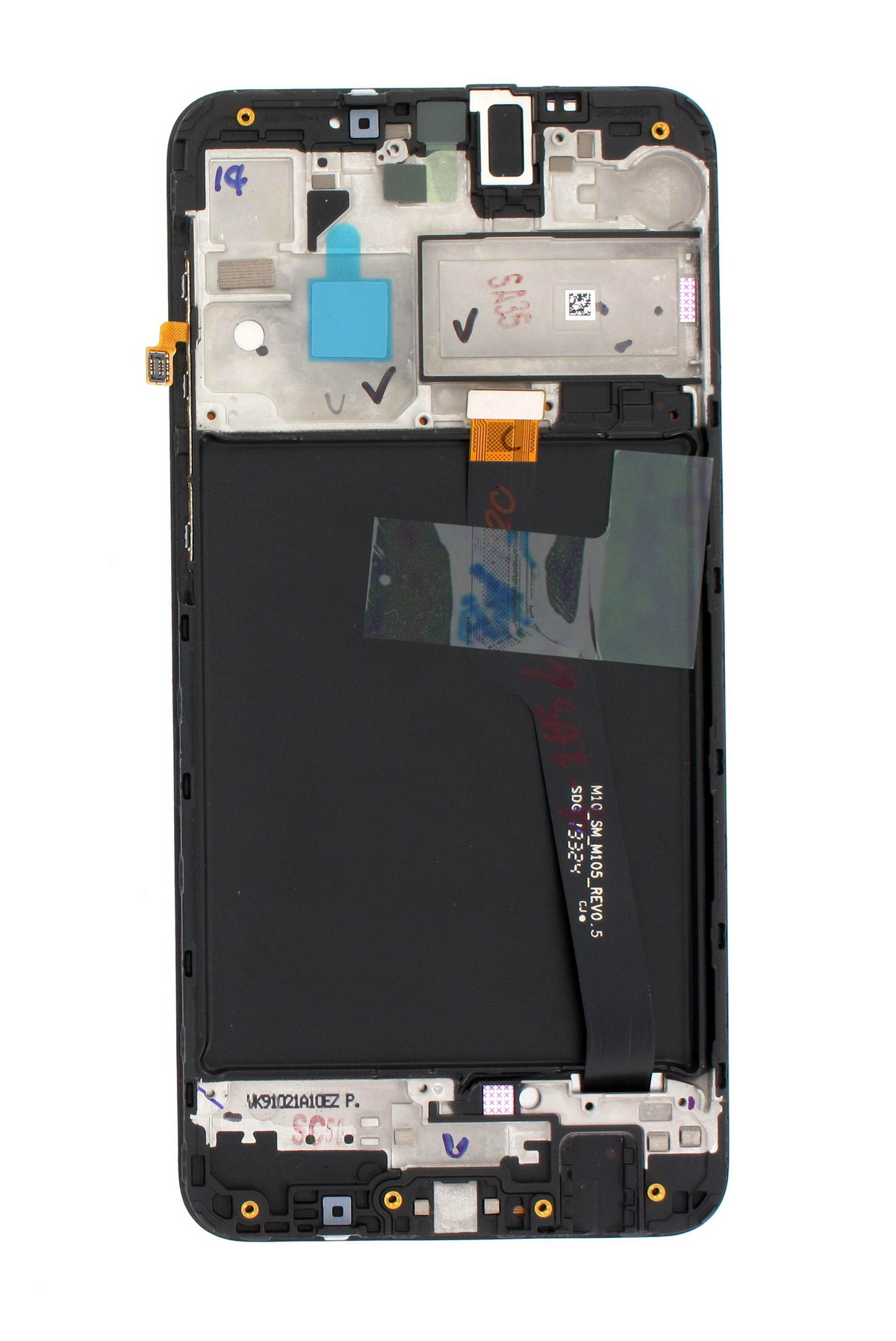 Samsung Galaxy A10 A105F Display And Digitizer Complete Black (Non-EU) Service Pack