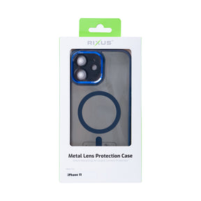 Rixus Classic 04 Case With MagSafe For iPhone 11 Dark Blue