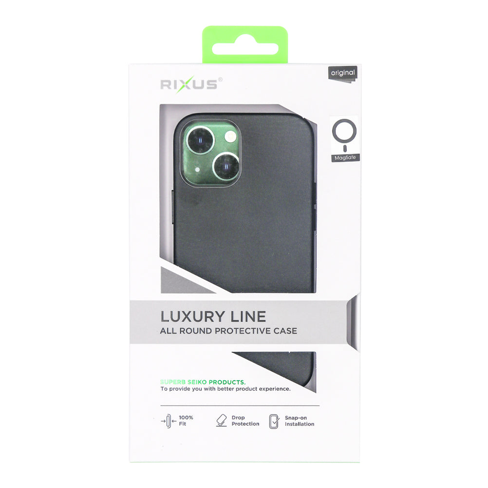 Rixus Classic 02 Case With MagSafe For iPhone 12 Pro Max Black