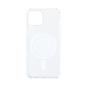 Rixus For iPhone 12, 12 Pro Anti-Burst Case With Magsafe Transparent