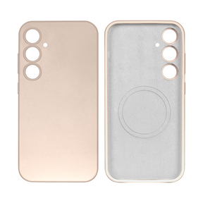 Rixus For Samsung Galaxy S24 5G S921B Soft TPU Phone Case With MagSafe Gold