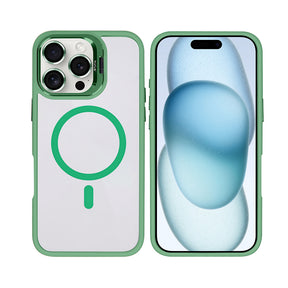 Rixus Classic 03 Case With MagSafe For iPhone 16 Pro Light Green