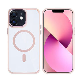 Rixus Classic 04 Case With Magsafe For iPhone 11 Pink