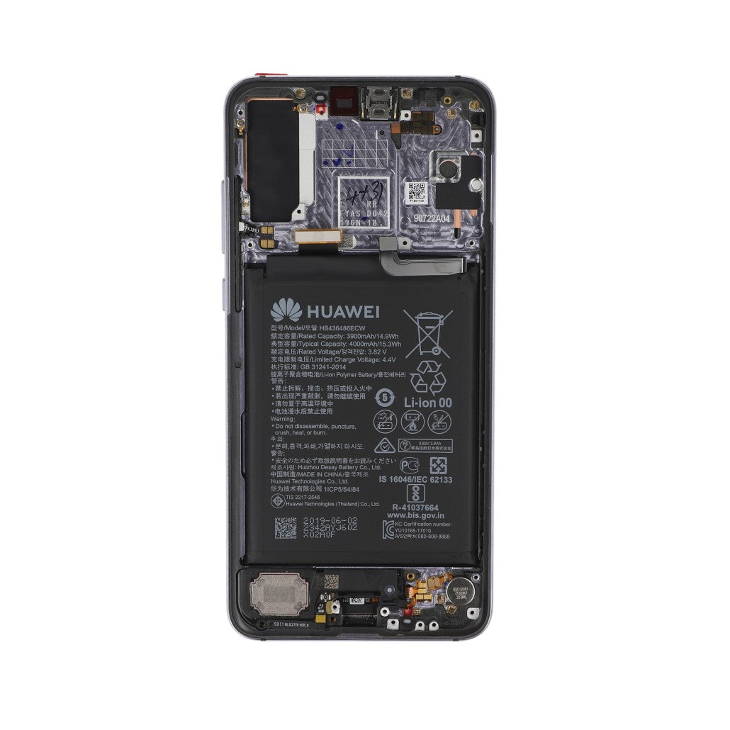 Huawei P20 Pro Display And Digitizer With Frame And Battery Twilight Original