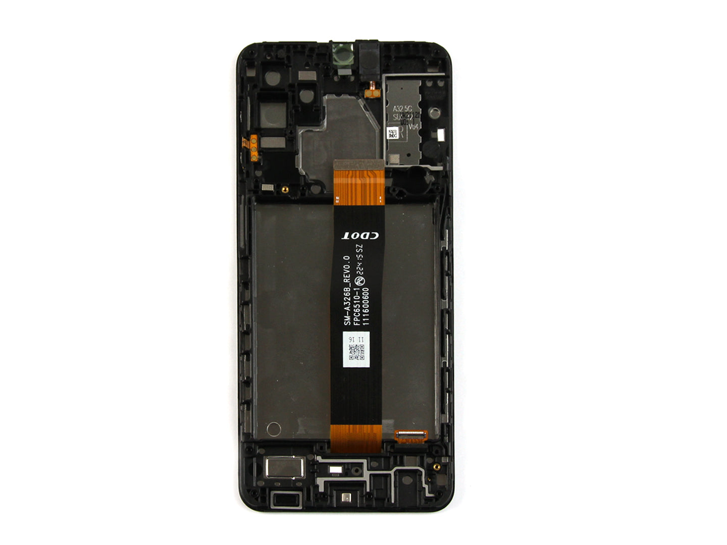 Samsung Galaxy A32 5G A326B Display And Digitizer With Frame Black Without Battery Service Pack