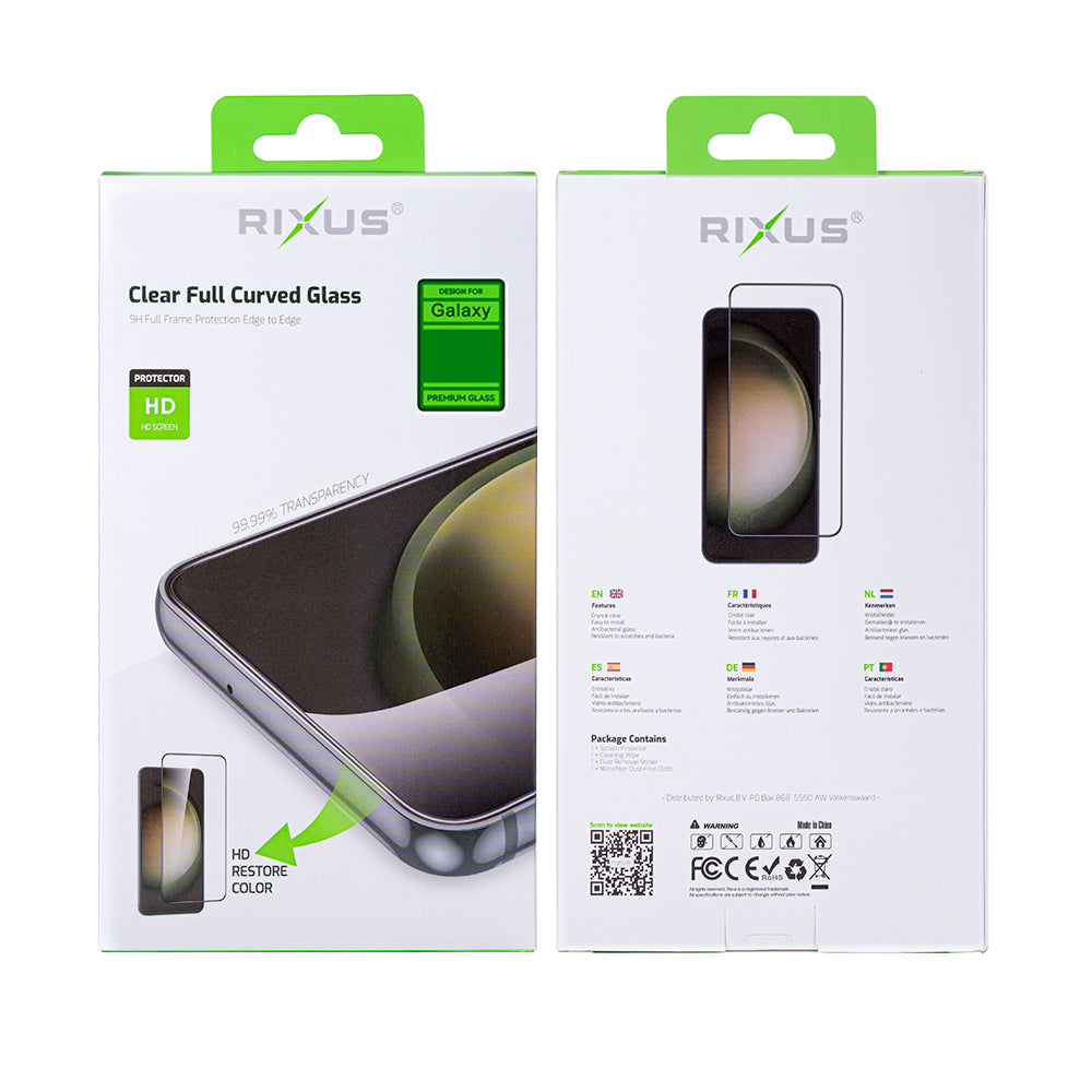 Rixus For Samsung Galaxy A52, A52S 5G Tempered Glass Curved Edge