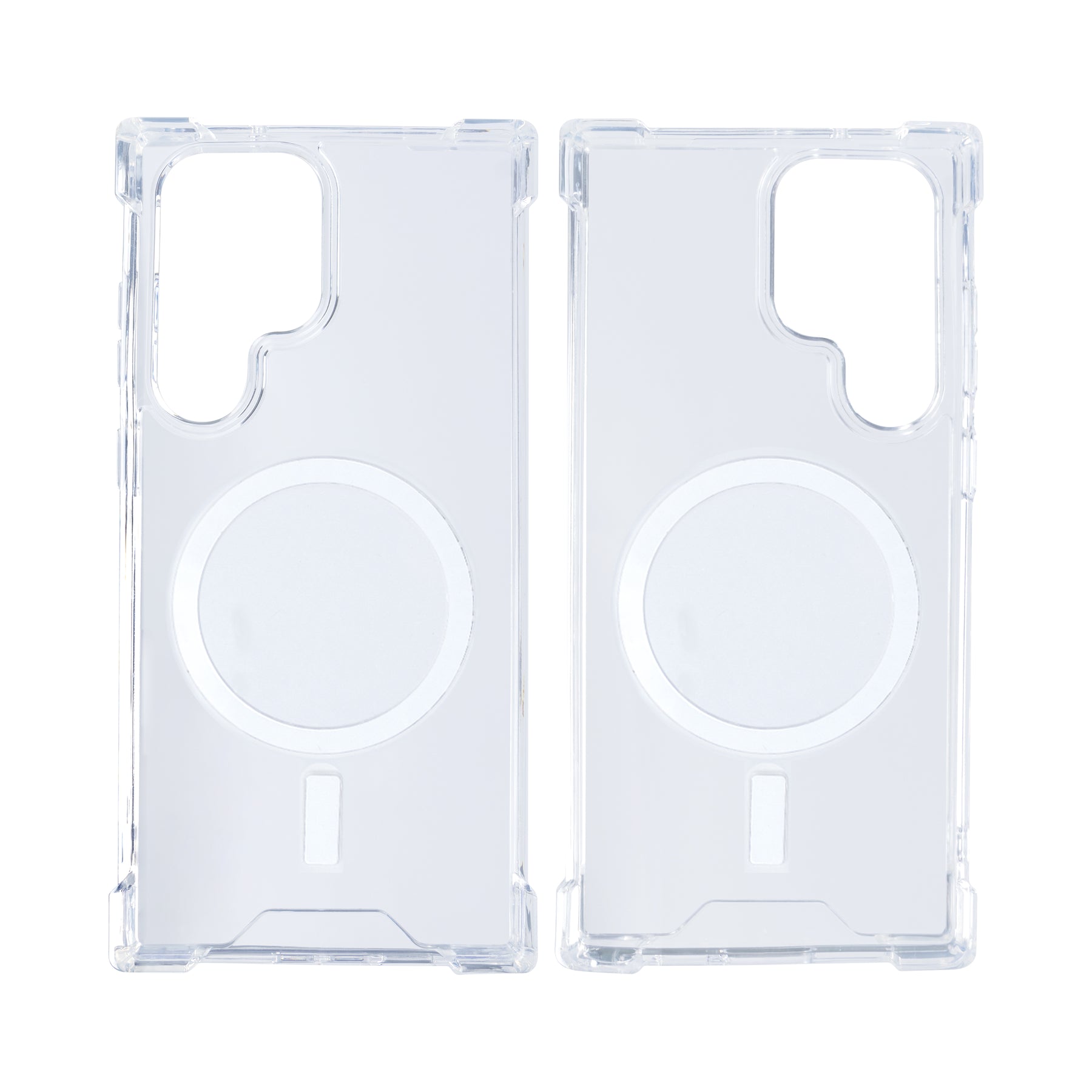 Rixus For Samsung Galaxy S24 Ultra 5G S928B Anti-Burst Case With MagSafe Transparent