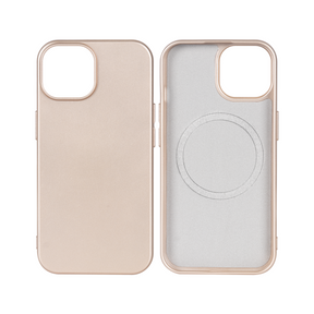 Rixus For iPhone 12, 12 Pro Soft TPU Phone Case With MagSafe Gold
