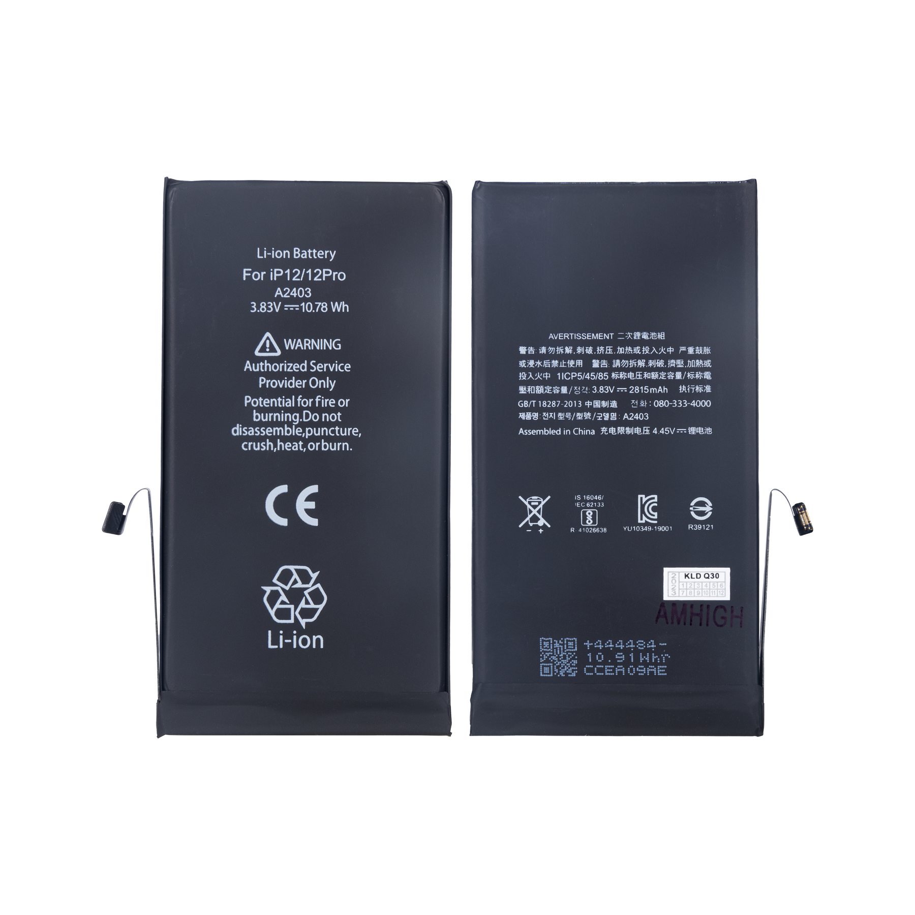 For iPhone 12, 12 Pro Battery With TI-Chip