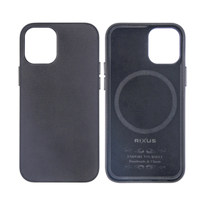 Rixus For iPhone 15 Pro Max Classic 02 Case With MagSafe Black