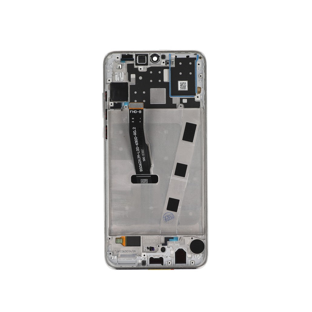 Huawei P30 Lite Display And Digitizer With Frame Pearl White OEM