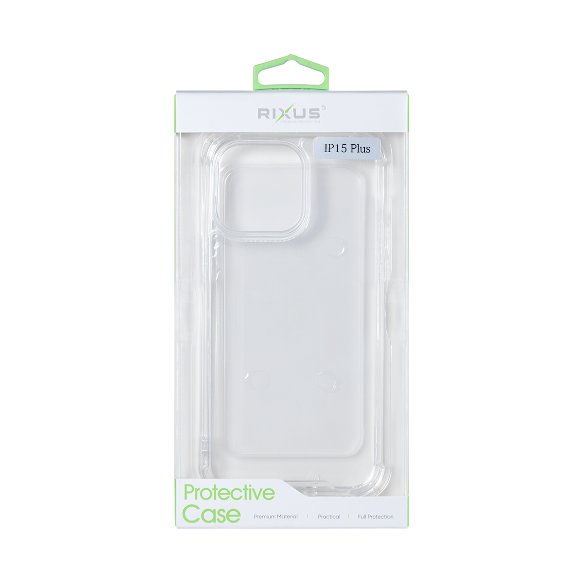 Rixus For iPhone 15 Plus Anti-Burst Case Transparent