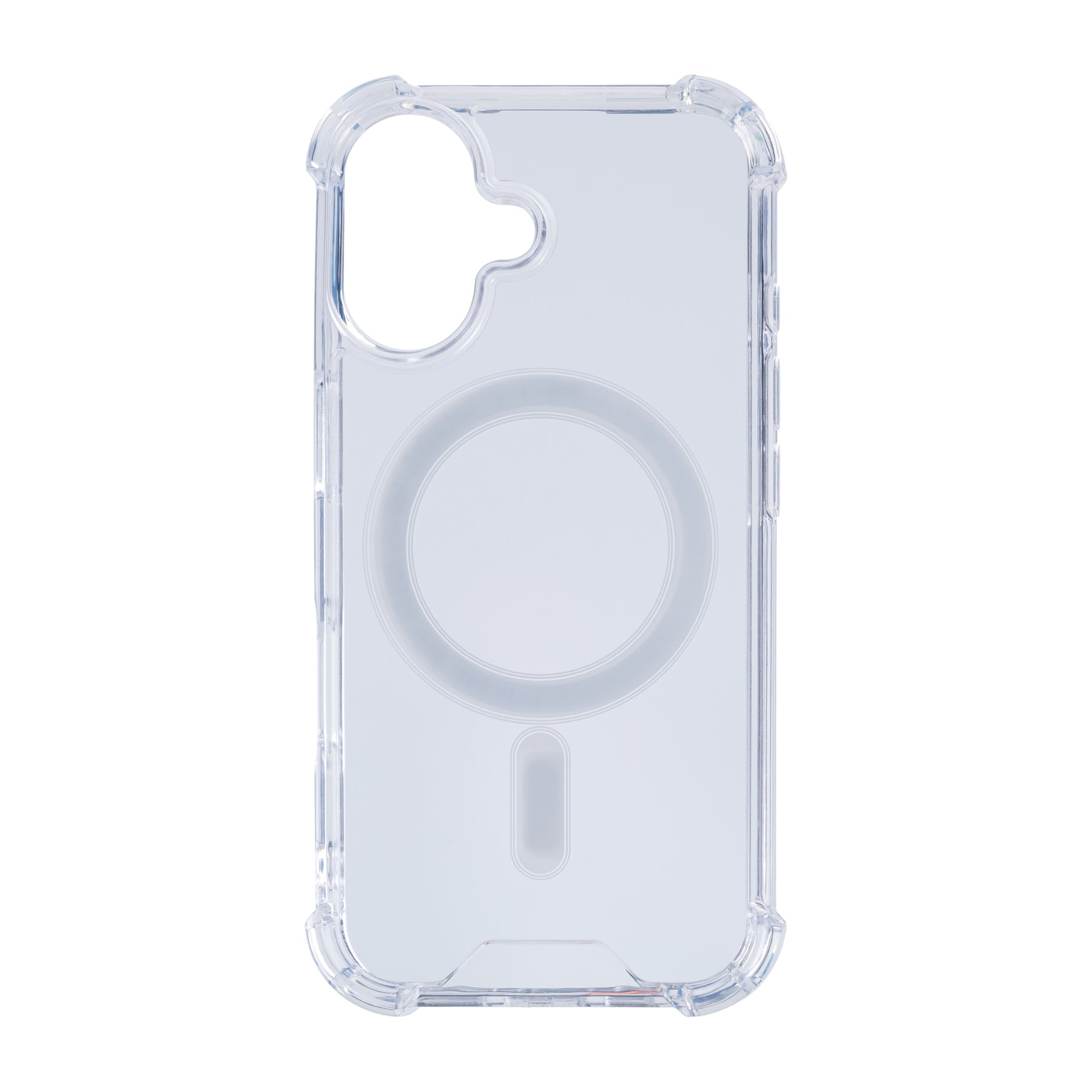 Rixus For iPhone 16 Plus Anti-Burst Case With MagSafe Transparent