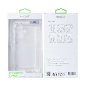 Rixus For Samsung Galaxy A05 A055F Anti-Burst Case Transparent