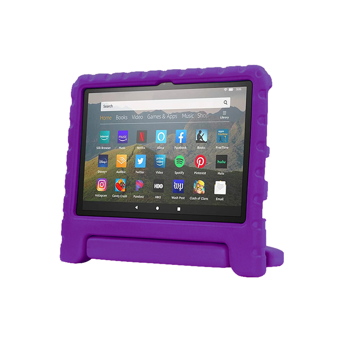 Rixus RXTC06 Tablet Kids Case iPad Air 1,9.7, iPad 5, iPad 2,9.7 iPad 6, iPad Pro 9.7, iPad 7 Purple