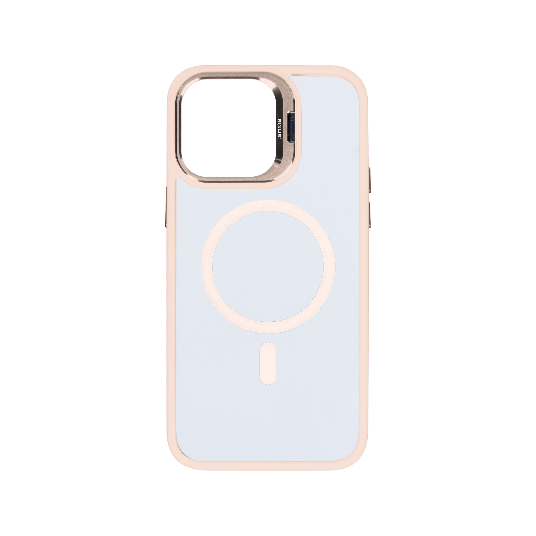 Rixus Classic 03 Case With MagSafe For iPhone 12 Pro Max Light Pink